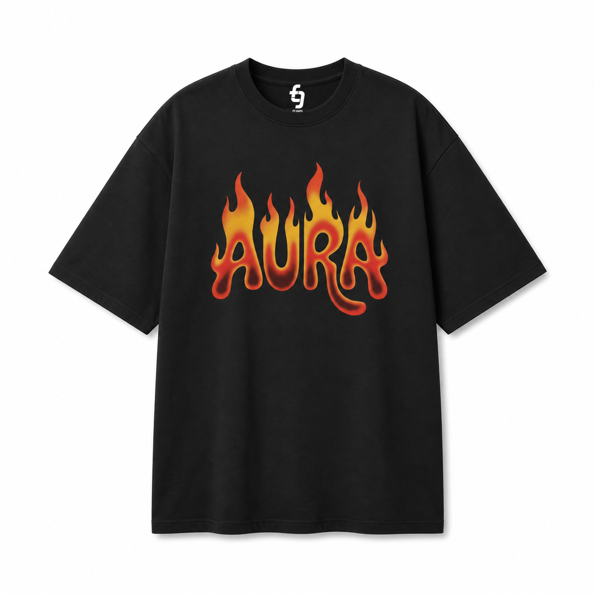 Aura: On Fire Tee — Oversized fit