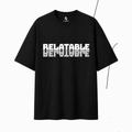 Relatable / Not Tee — Oversized, black, drop shoulder