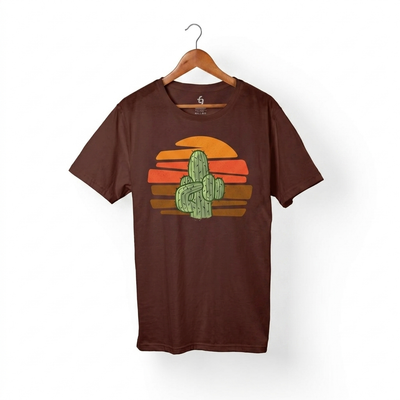 Golden Hour Tee in Coffee Brown