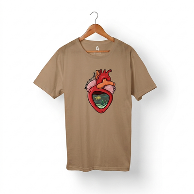 Lola Hridayan Tee in Beige
